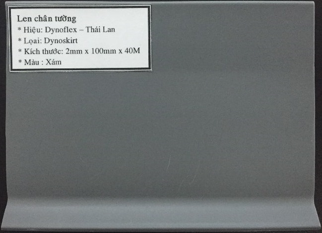 Len nhựa PVC Skirting Dynolfex màu xám